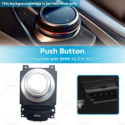 IDrive Media Switch for Suitable BMW X5 X6 2007-2011 Replaces OEM 65829125349 Foto 1 de 4