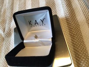 Kay Jewelers 10K Yellow Gold Diamond Star Shaped Earring, Only One