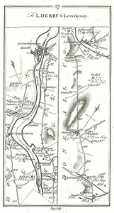 Antique map, Taylor & Skinner, Road from Drogheda to Letterkenny (3) - Picture 1 of 2