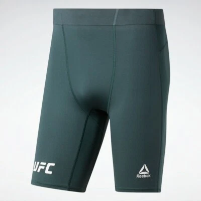 Pantalones Cortos de Compresión Reebok Para Hombre Verde UFC Fight Week Vale Tudo FK3271 Foto 1 de 2