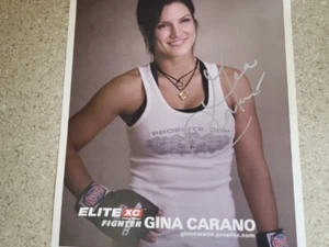 Gina Carano Signed  Elite XC Rookie  UFC EliteXC - Picture 1 of 7