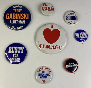 Lot of 8 Political Campaign “Vote For” Button Pins: Women Awareness / Etc. - Picture 1 of 3