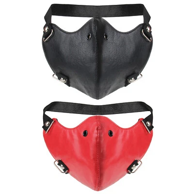 Outdoor Sports Biker Motorcycle Leather Anti-Dust Half Face Mouth Shield Guard