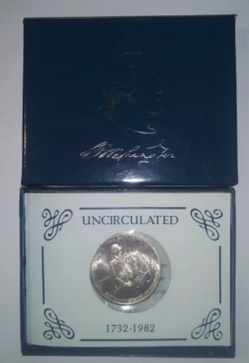1732-1982 George Washington Silver Commemorative Half Dollar (US-681) - Image 1 of 4