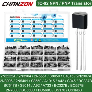 Kit de transistores Mosfet PNP 20 valores a 92 NPN surtido de conexiones bipolares de canal N - Imagen 1 de 29