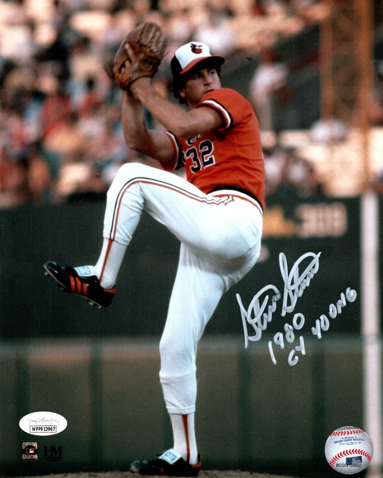 Orioles STEVE STONE Signed 8x10 AUTO Photo #1 AUTO w/ 1980 CY Young ~ JSA - Image 1 of 1