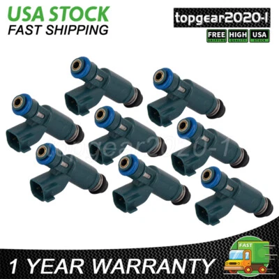 8X Fuel Injectors For Jaguar Super V8 4.2L Supercharged 2W93-BA AJ811177 AJ82532 Foto 1 de 4