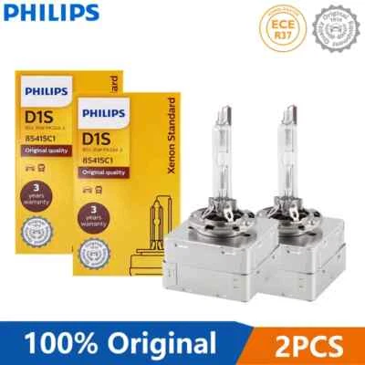 Philips Genuine D1S OEM 4300K HID Xenon Headlight Bulbs 35W 85415C1 (2 Pack) - Image 1 of 4