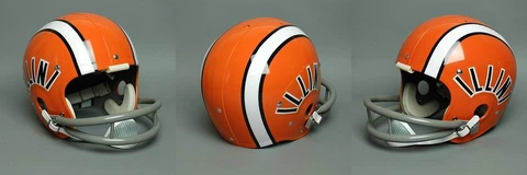 ILLINOIS FIGHTING ILLINI 1971-1976 Vintage Riddell TK Suspension Football Helmet Cover