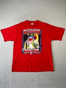 Vintage Cleveland Indians Shirt Mens XL Red 97 Central Div Champs Starter USA - Picture 1 of 9
