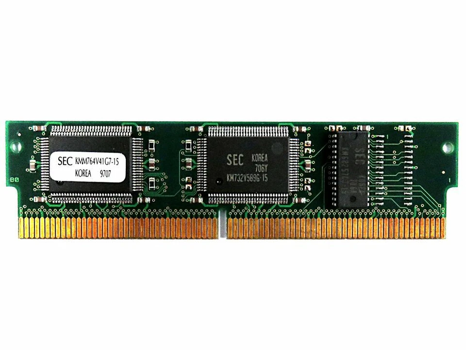 Sec. Samsung KMM764V41AG7-15 256KB Dimm Module 160-PIN 66MHz Sram Cache AD0269 - Image 1 of 1