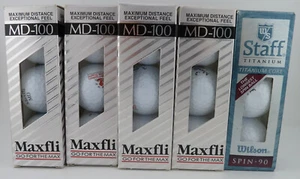 15 New Golf Balls 4 Sleeves Maxfli MD-100, 1 Box Staff Titanium SPIN90 St Jude - Picture 1 of 6