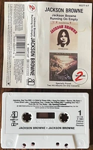 JACKSON BROWNE Running On Empty & Self Titled CASSETTE TAPE 2 On 1 USA 1983 MINT - Picture 1 of 8