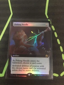 MTG Magic The Gathering Pithing Needle Foil Ext. Art Artifact Commander - Bild 1 von 1