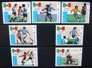 LAOS 1985 World Cup Football Championship Mexico (#1). Set of 7. MNH. SG799/805. - Picture 1 of 1