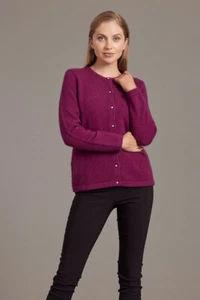 Possum Merino Strickjacke mit Kristallknöpfen - Bild 1 von 24