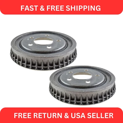 Rear Brake Drum Pair Set Kit LH & RH for Century LeSabre Deville Lumina 98 88 - Image 1 of 4