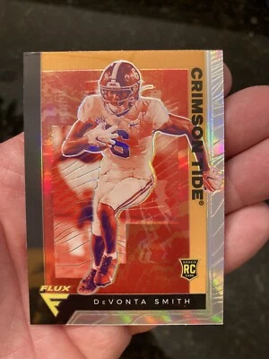2021 SILVER PANINI CHRONICLES DRAFT PICKS DEVONTA SMITH FLUX ROOKIE #237 EAGLES - Image 1 of 2