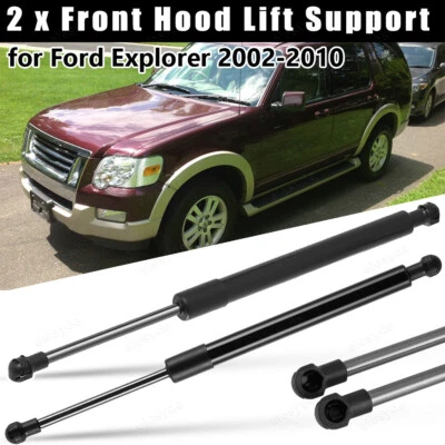2x Front Hood Lift Supports Shocks Struts For 2002 - 2010 Ford Explorer 4142 - Imagem 1 de 4