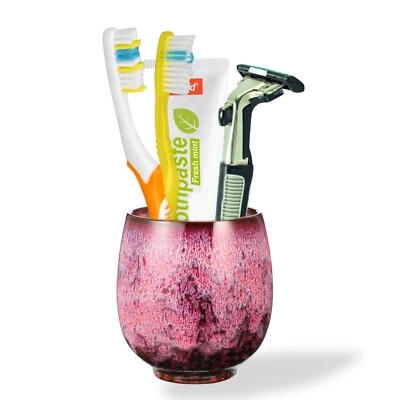 Sleek Countertop Tumbler: Toothbrush & Makeup Brush Organizer for Bathroom - Image 1 of 4