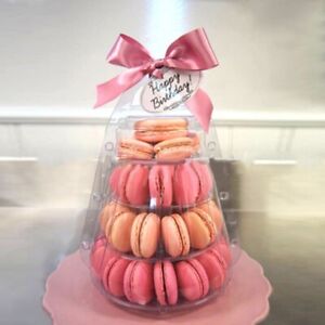Impressive 4 Tier Macaroon Tower Stand Cake Display Rack for Dessert Buffets