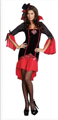 NEW Vampire Steampunk Sexy Vampiress Adult Costume Cosplay Size Small - Image 1 of 4