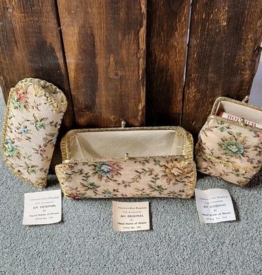 De colección Hecho a Mano Orig by Hand Mates Miami Monedero, Vaso para Ojos, Juego de Monedero Cigarrillo/Chg Foto 1 de 4