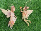 Flower Fairy Figuren 2x hängende Elfen Feen Blumenkinder Feengarten Anhänger