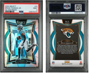 2024 Panini Select - Concourse Brian Thomas Jr. #91 Silver Prizm (RC) PSA 9 - Picture 1 of 3