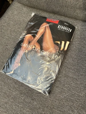Wolford Satin Opaque Tights 50 Size Small Tomato Red NEW - Image 1 of 4