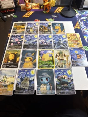 Pokemon Van Gogh Set of EIGHTEEN (18) Custom Art Cards - DIY -  Full Set - Image 1 of 4