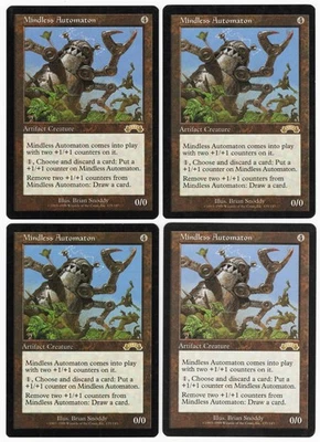 Mindless Automaton x4 4x 1998 Exodus PLAYSET Rare Artifact Creature MTG NM AZ1 - Image 1 of 2