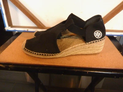 ALPARGATAS TORY BURCH "CATALINA" NEGRAS CUÑA PUNTA CERRADA MUJER TALLA 10,5 nuevo sin caja Foto 1 de 4