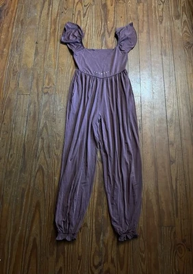 Purusha People Flounce Sleeve Jumpsuit Moon Phase Print Genie Pants Size Medium - Image 1 of 4