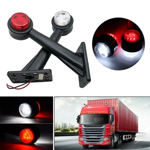 2PC Led Side Marker Lights Stalk Outline Lamp Indicator Trailer Truck Van 12/24v - Picture 1 of 10