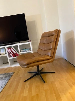 Sessel conform Cognacfarben - Bild 1 von 4