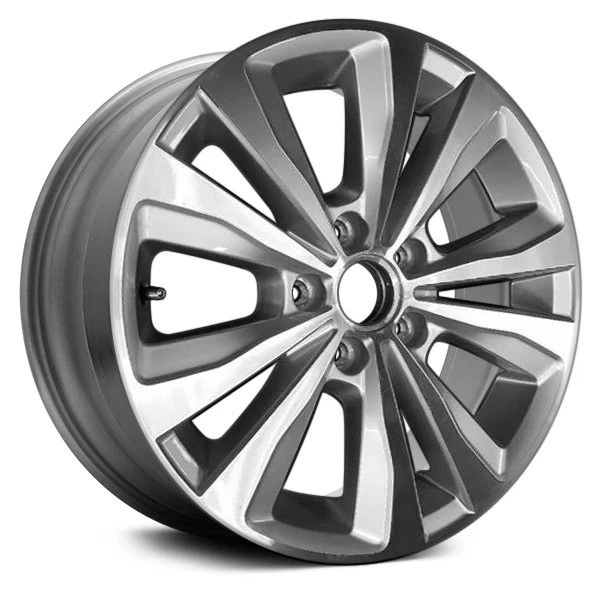 For Volkswagen Golf SportWagen 19 Alloy Factory Wheel 5 V-Spoke Machined & - Imagem 1 de 1