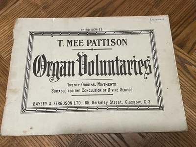 Organ Voluntaries. 20 Original Movements. T. Mee Paterson - Image 1 of 3