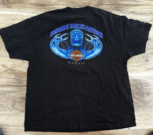 Harley Davidson Honolulu Hawaii Tiki Flame Head Uomo Taglia 2XL - Foto 1 di 8