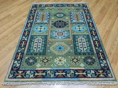 Bohemian Rug, Oushak Turkish Ushak Rug,Contemporary Design Rug 4x6 Ft - Image 1 of 4