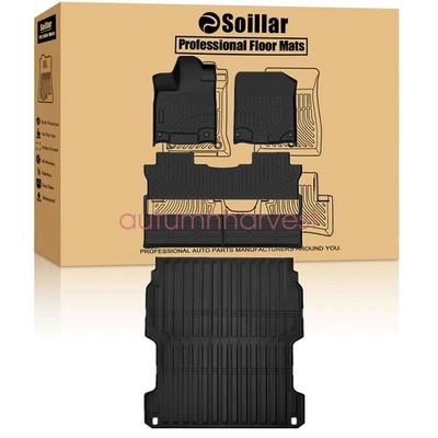 Floor Mats / Trunk Cargo Liner Bed 5.3Ft For 2017-25 Honda Ridgeline CrewCab TPE Foto 1 de 4