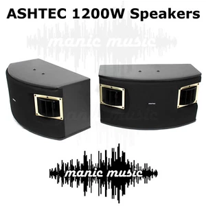 1200W Speakers For Ashtec Powered Mixer Amplifier Guitar Karaoke DJ Instrument - Picture 1 of 4