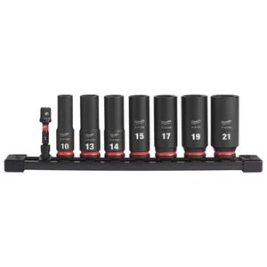 Milwaukee Impact Duty 3/8 in Metric Deep Impact Rated Socket Set 8-Piece - Picture 1 of 8