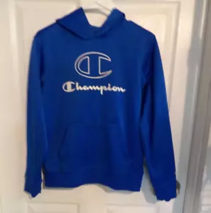 Boys Champion Blue Pullover Hoodie Sweatshirt Size Youth XL 14 - Picture 1 of 4