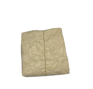SureFit Bedskirt Textured Twin Brown Floral Luxury Kick Pleat 20 Drop Matelasse - Picture 1 of 5