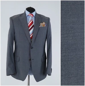 Mens RENE LEZARD Blazer 42R UK Size Grey Wool Sport Coat Jacket - Picture 1 of 15