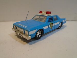 Matchbox Super Kings Plymouth Gran Fury NYPD Police Car - nMINT
