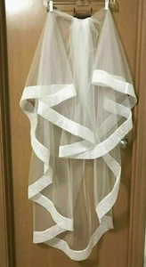 New White Bride Veil 50'' long - Picture 1 of 4