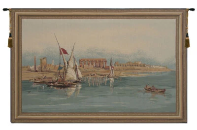 Tapiz europeo importado del Templo de Luxor - Arte de David Roberts, decoración del castillo Foto 1 de 4