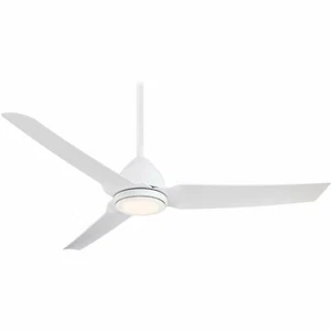 Minka Aire F753L-WHF Java 54" LED Indoor/Outdoor Flat White Ceiling Fan + Remote - Picture 1 of 5